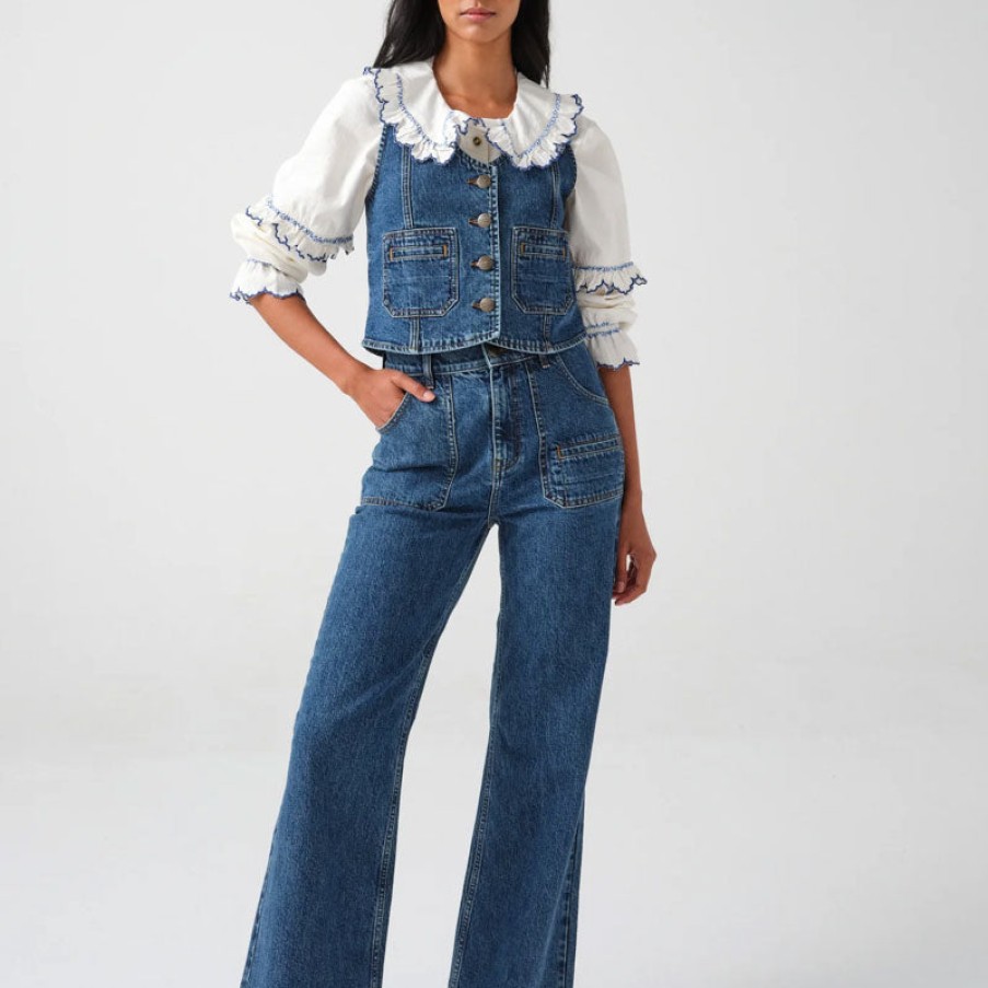 SEVENTY & MOCHI Queenie Jeans In Voyager Vintage Best