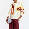 ESSENTIEL ANTWERP Filicudi Embroidered Sweatshirt In Off White New