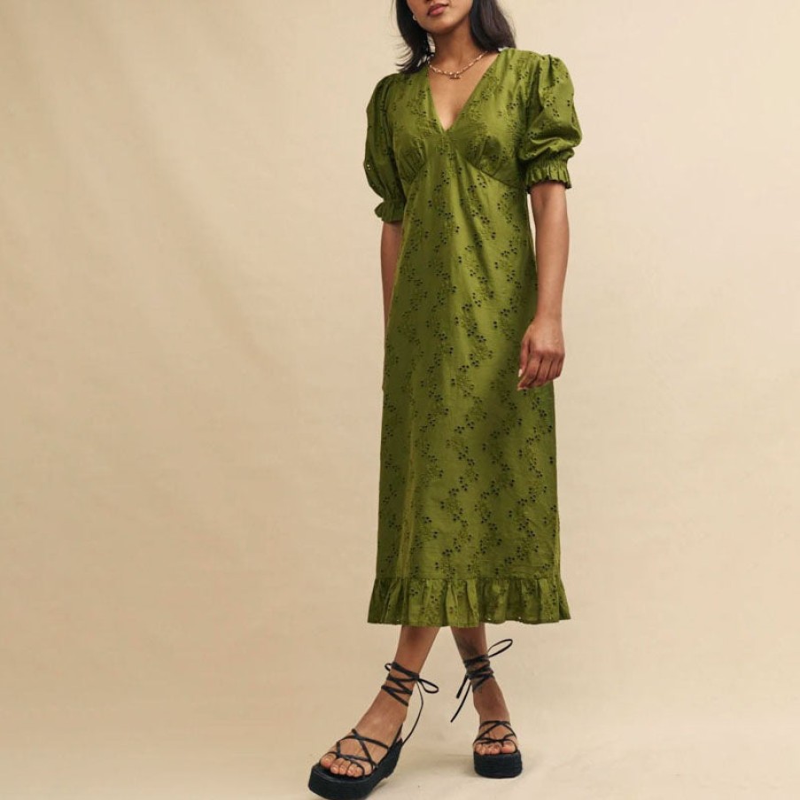 NOBODYS CHILD Delilah Midaxi Dress In Green Online