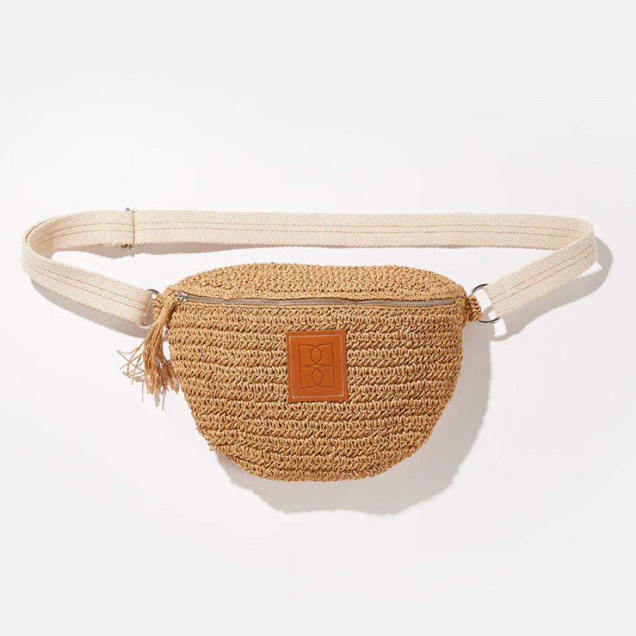 BELLEROSE Kosie Raffia Swing Bag In Natural New