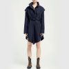 BRGN Monsun Coat In Dark Navy | Collen & Clare New