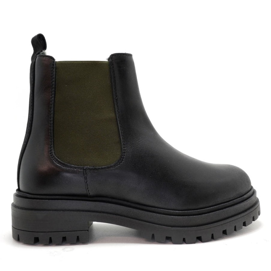 ESSKA Yolla Fur Lined Chelsea Boots In Black | Collen & Clare Online