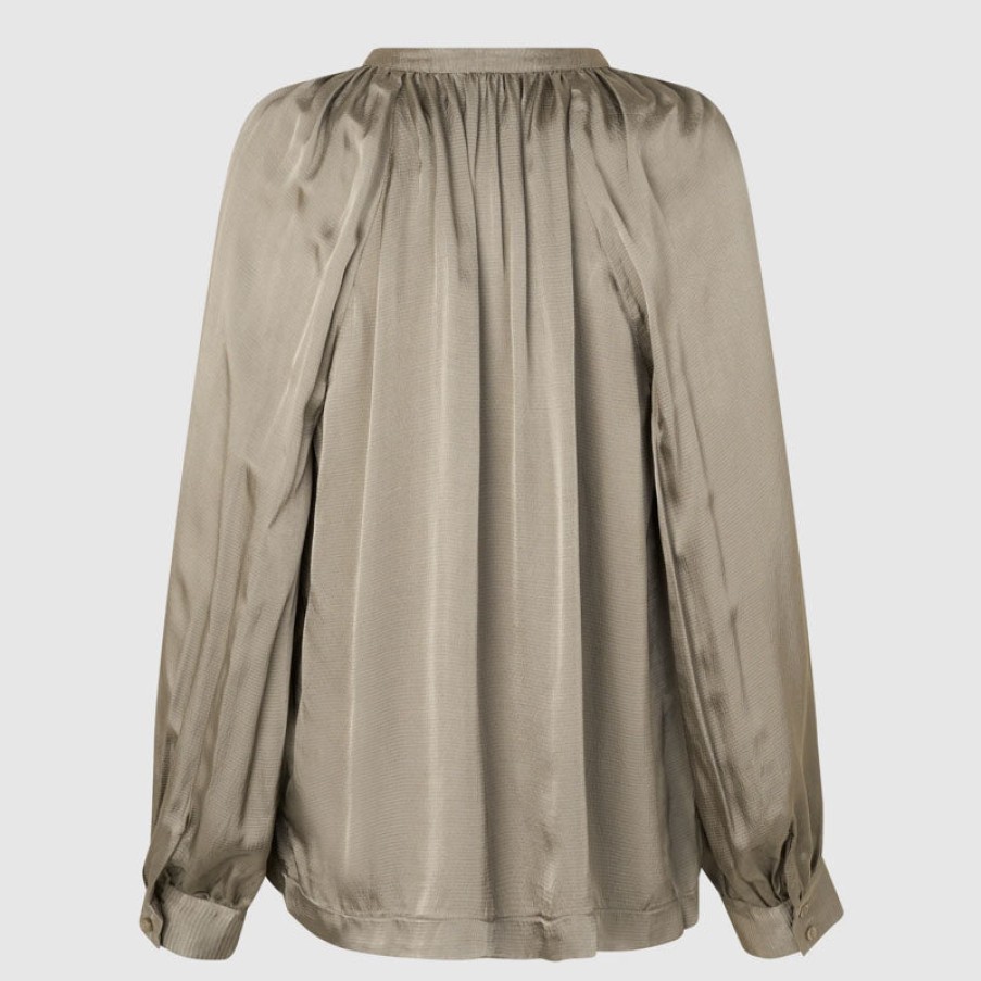 SECOND FEMALE Noma Tunic Blouse In Roasted Cashew Hot