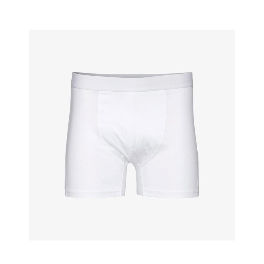 COLORFUL STANDARD Classic Organic Boxer Briefs In Optical White | Collen & Clare Clearance