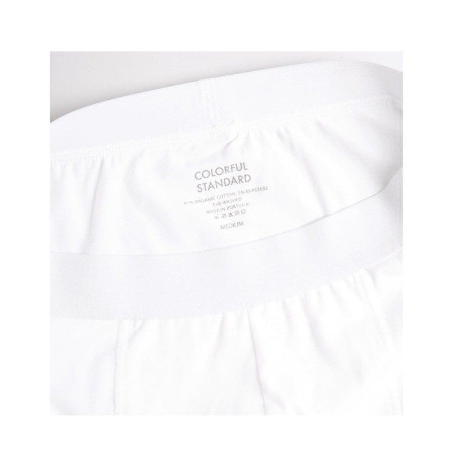 COLORFUL STANDARD Classic Organic Boxer Briefs In Optical White | Collen & Clare Clearance