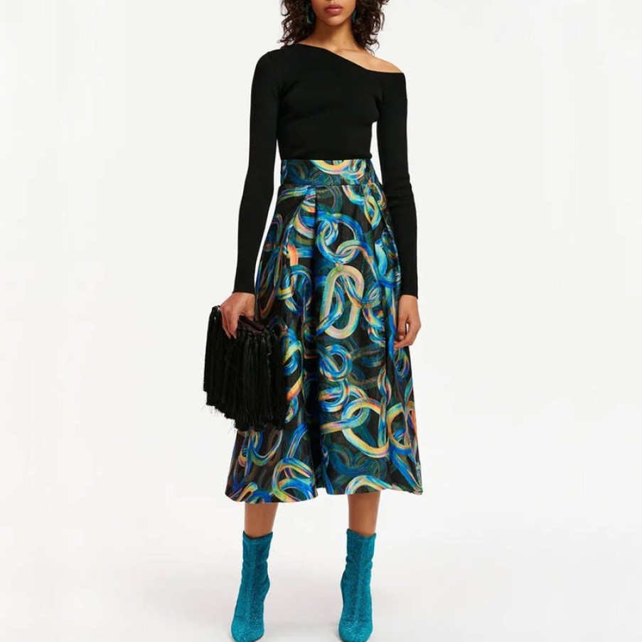 ESSENTIEL ANTWERP Esanta Midi Skirt In Black | Collen & Clare Hot