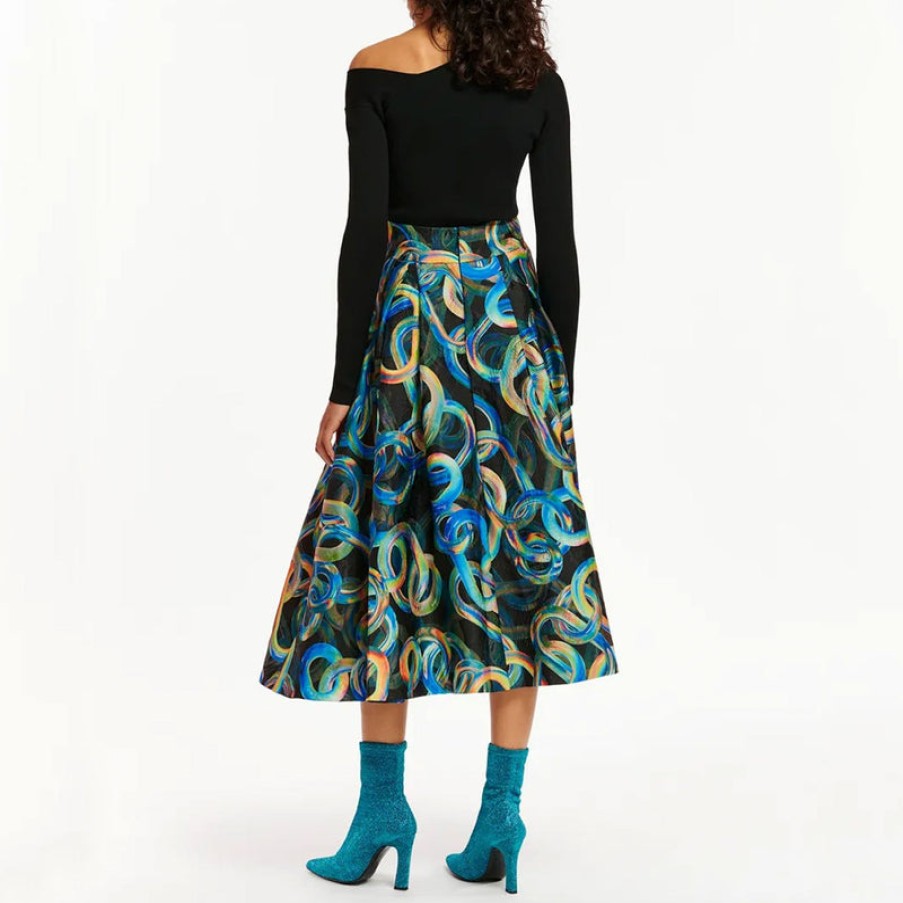 ESSENTIEL ANTWERP Esanta Midi Skirt In Black | Collen & Clare Hot