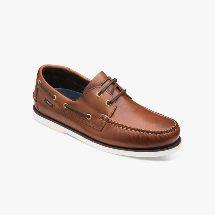 LOAKE 528 Boat Shoes In Cedar | Collen & Clare Online