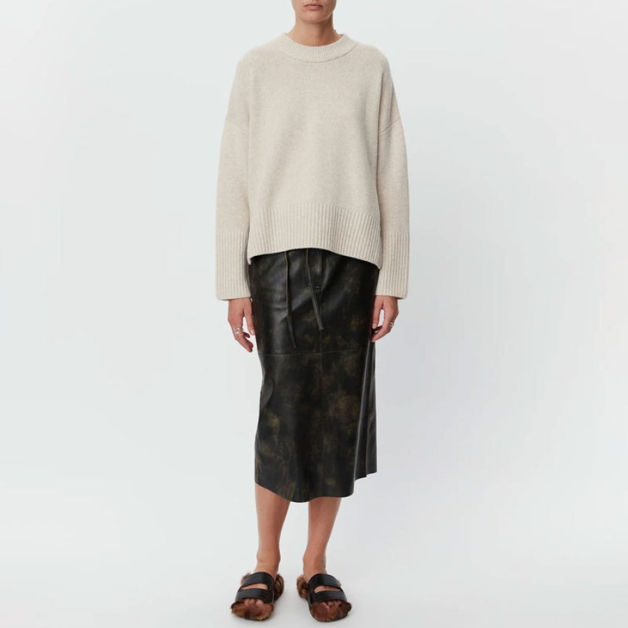 DAY BIRGER ET MIKKELSEN Sherry Soft Lambswool Jumper In Cream Melange Online