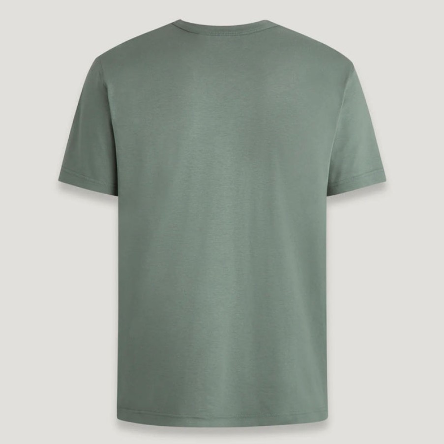 BELSTAFF T Shirt In Mineral Green Wholesale