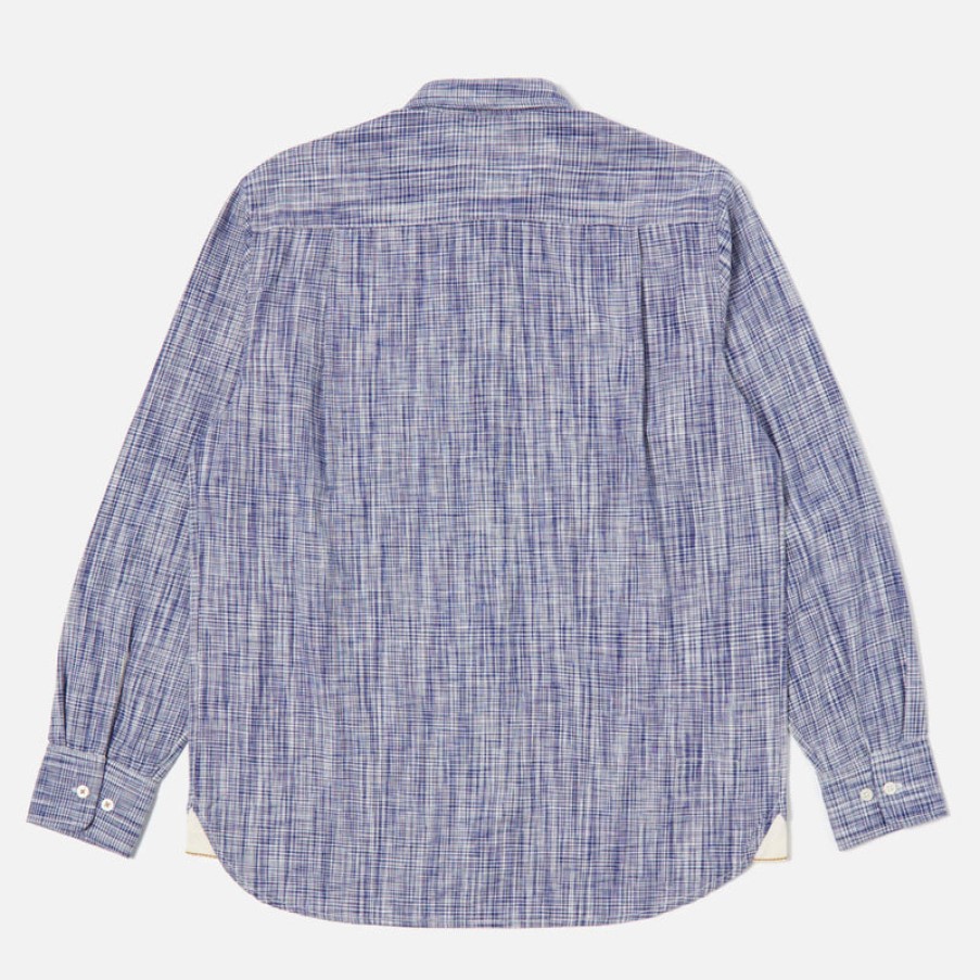 UNIVERSAL WORKS Square Pocket Shirt In Ocean Ikat Clearance