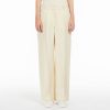 WEEKEND MAXMARA Malizia Linen Canvas Trousers In Sand Hot