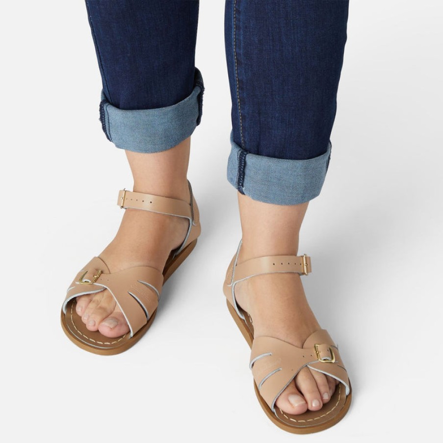 SALTWATER SANDALS Classic Sandals In Latte | Collen & Clare Hot