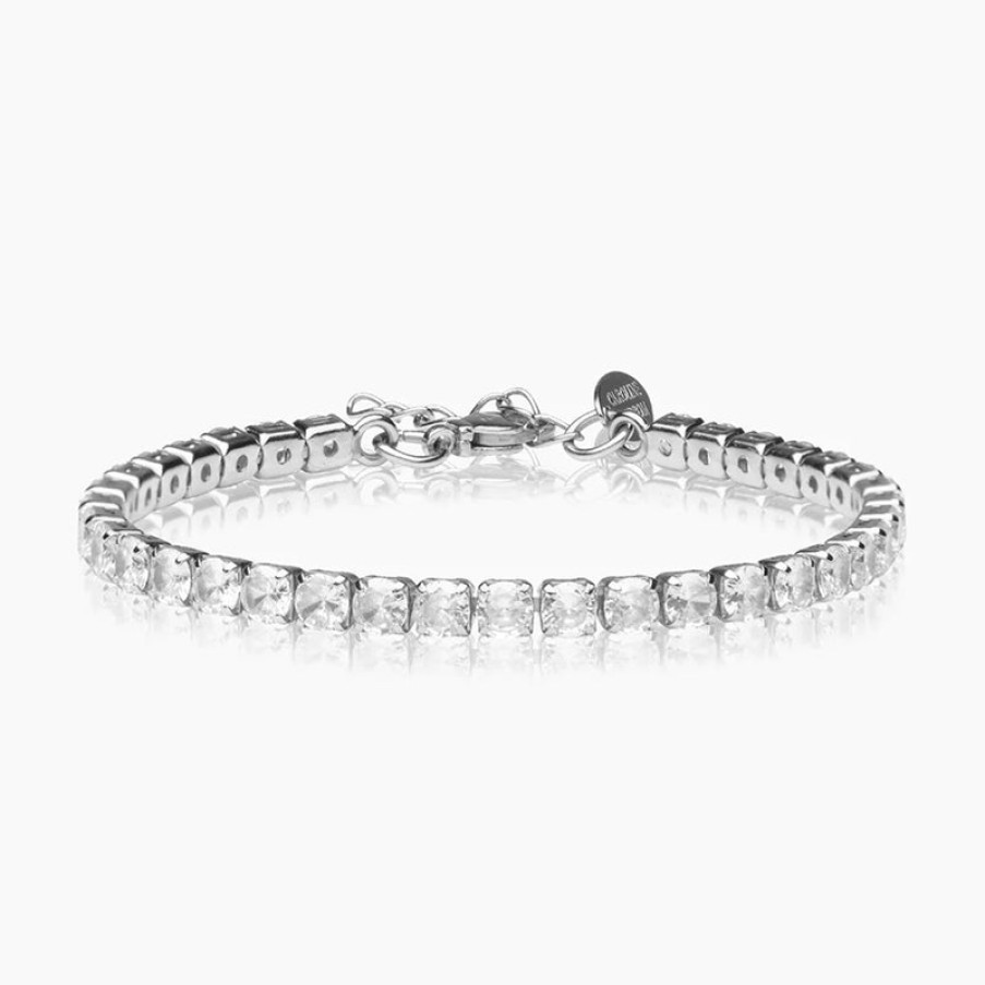 CAROLINE SVEDBOM Zara Bracelet In Rhodium Crystal | Collen & Clare Wholesale