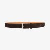 LOAKE William Suede Belt In Dark Brown | Collen & Clare Best