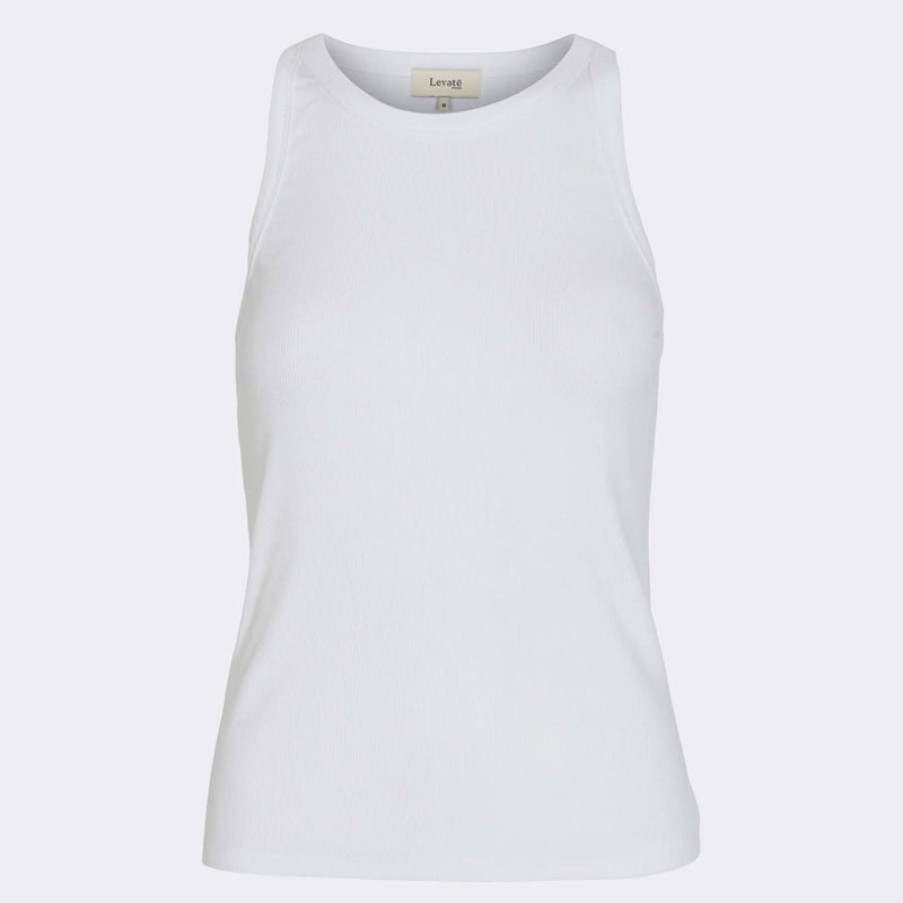 LEVETE ROOM Numbia 1 Tank Top In White | Collen And Clare Best