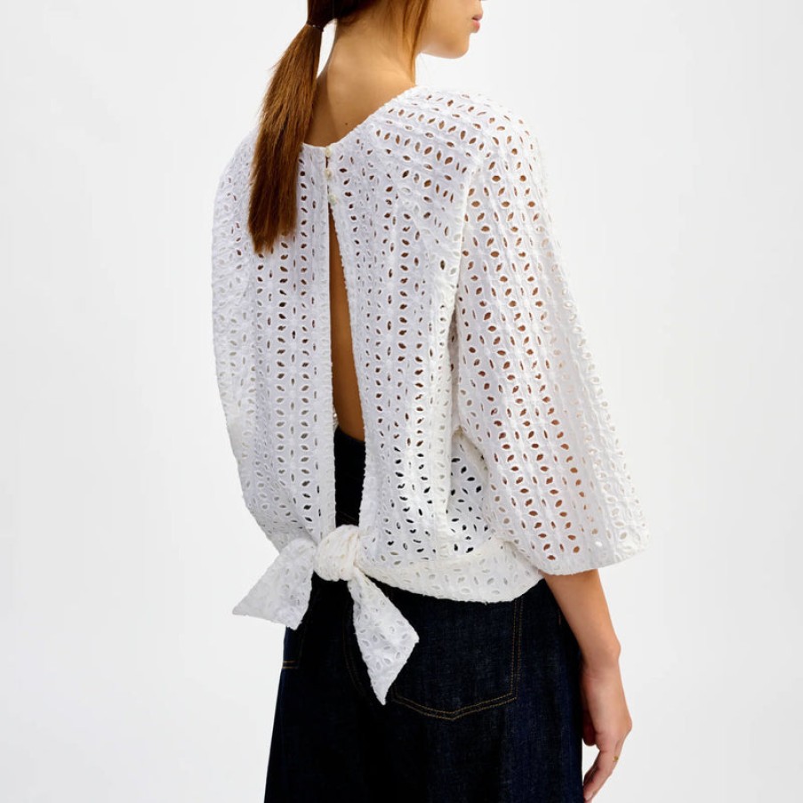 BELLEROSE Divine Blouse In White Hot