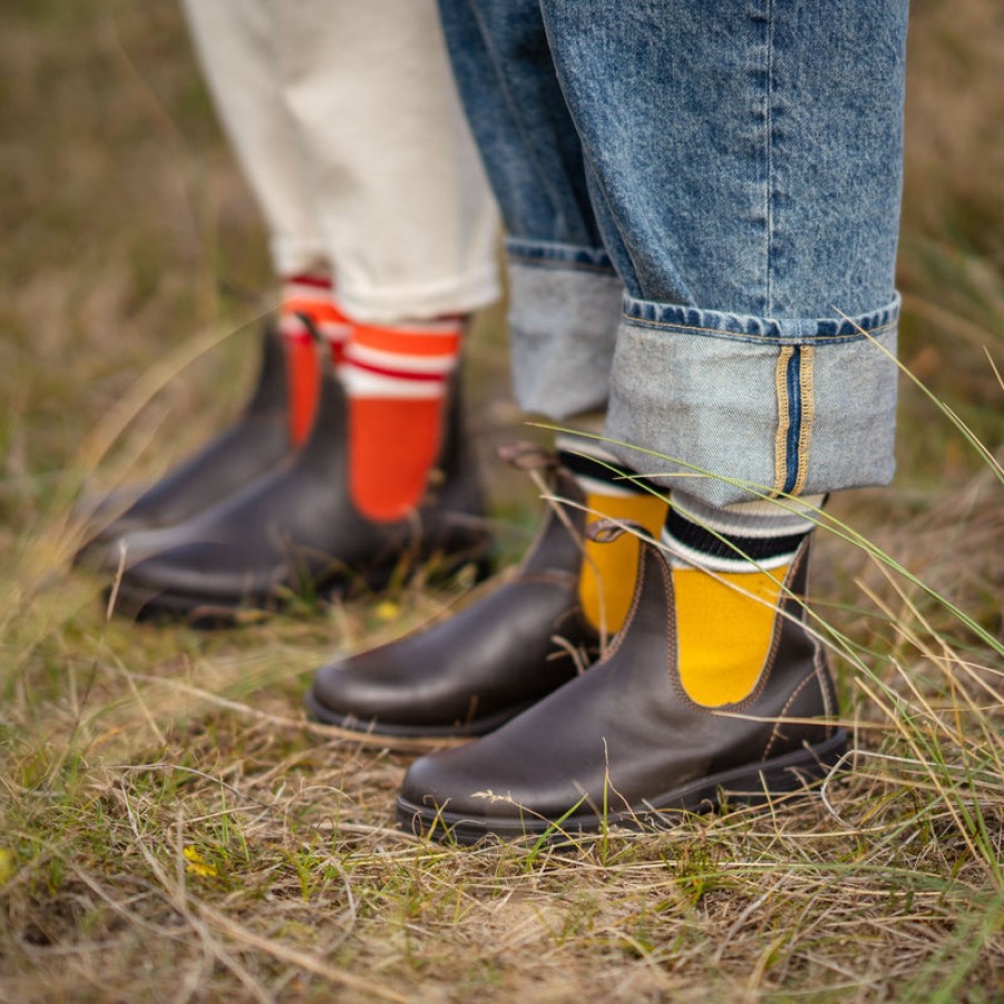 BLUNDSTONE 1919 Leather Boots In Brown/Mustard | Collen And Clare Wholesale