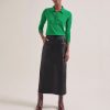 CEFINN Arlo Leather Maxi Pencil Skirt In Black Wholesale