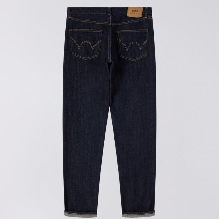 EDWIN Kaihara Regular Tapered Jeans In Blue Rinsed Wholesale