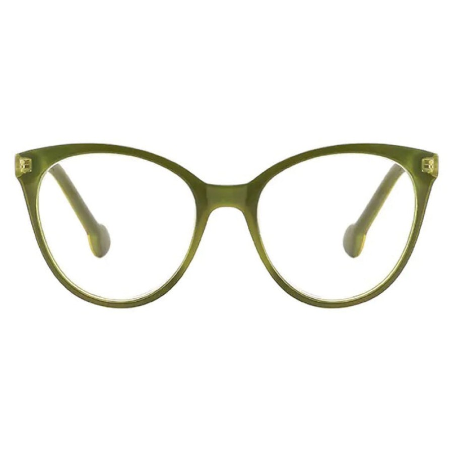 GOODLOOKERS Millie Reading Glasses In Olive | Collen & Clare Best