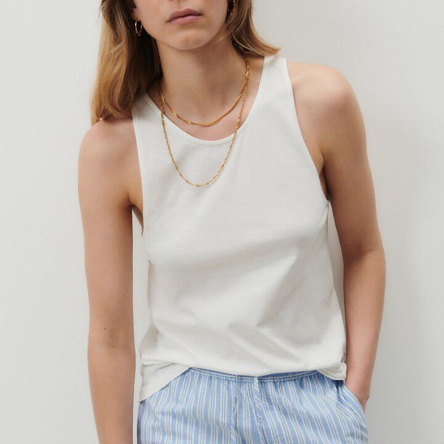 AMERICAN VINTAGE Devon Tank Top In Vintage Off-White | Collen & Clare Clearance