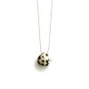 WANDERLUST LIFE Fine Cord Necklace In Dalmatian Jasper | Collen & Clare Clearance