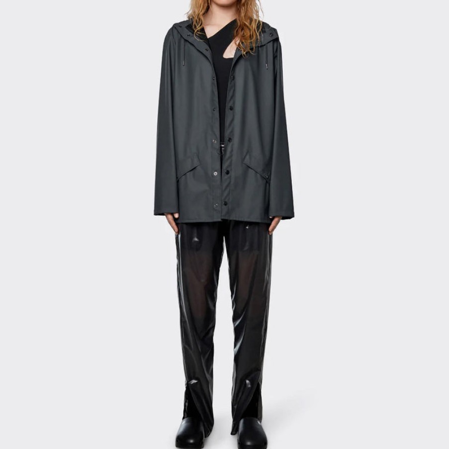 RAINS Waterproof Jacket In Slate | Collen And Clare Clearance