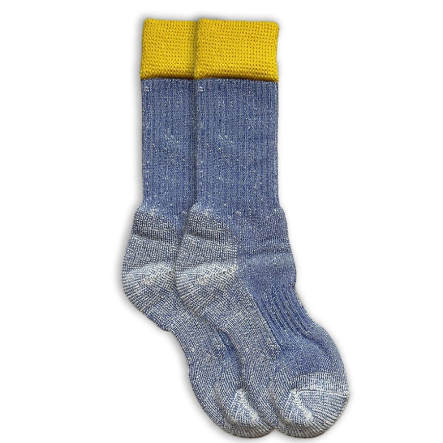 IVY ELLIS Mens Bannoch Munro Boot Socks In Blue/Yellow | Collen & Clare Best