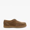 LOAKE Arezzo Suede Apron Tie Shoes In Flint Clearance