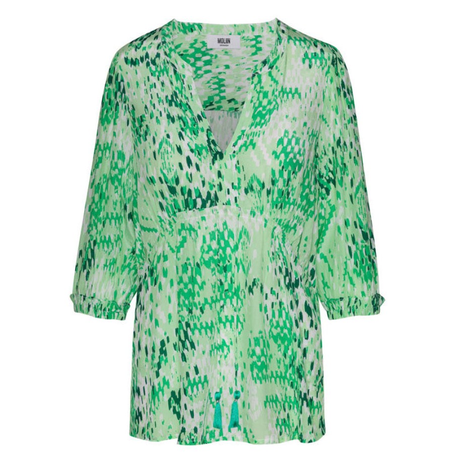 MOLIIN Alexis Blouse In Irish Green Online