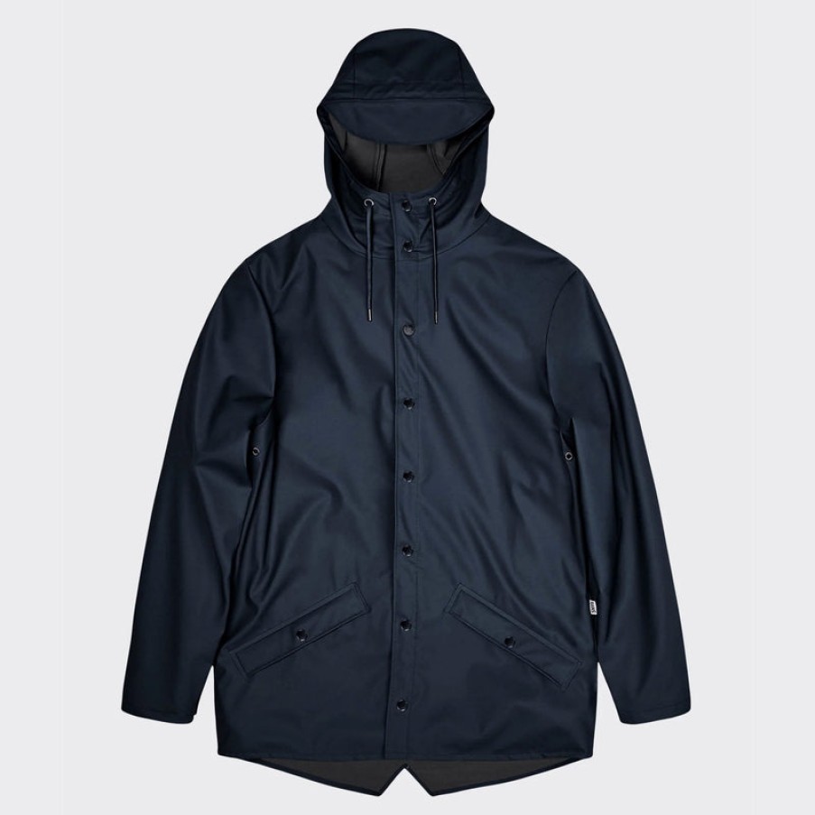 RAINS Waterproof Jacket In Navy | Collen And Clare Clearance