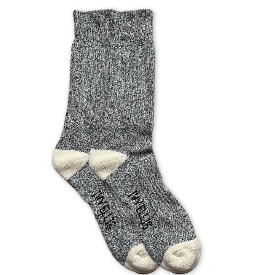 IVY ELLIS Mens Tideline Yosemite Socks In Black Marl | Collen & Clare Wholesale