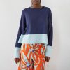 DR BLOOM Caravan Jumper In Blue Wholesale