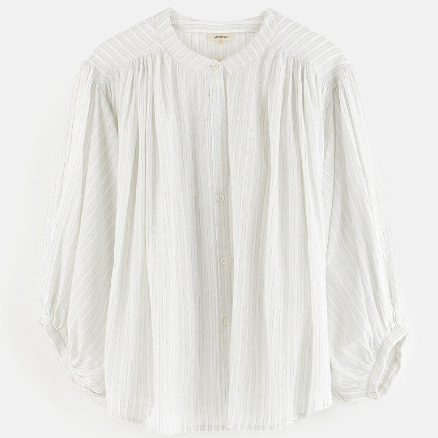 BELLEROSE Bellerose Ink Stripe Blouse In Ecru Online