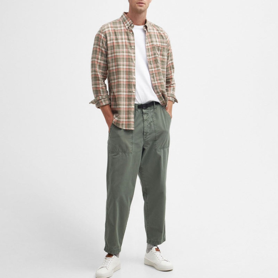 BARBOUR Grindle Trouser In Agave Green Hot