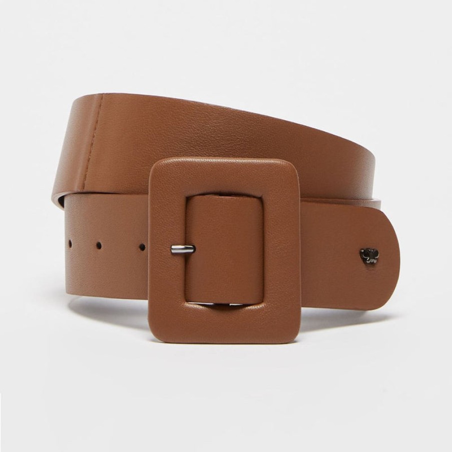 WEEKEND MAXMARA Brio Leather Belt In Tobacco | Collen & Clare New