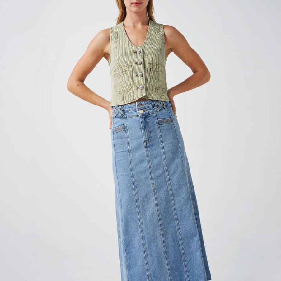 SEVENTY & MOCHI Willow Skirt In Rodeo Vintage New