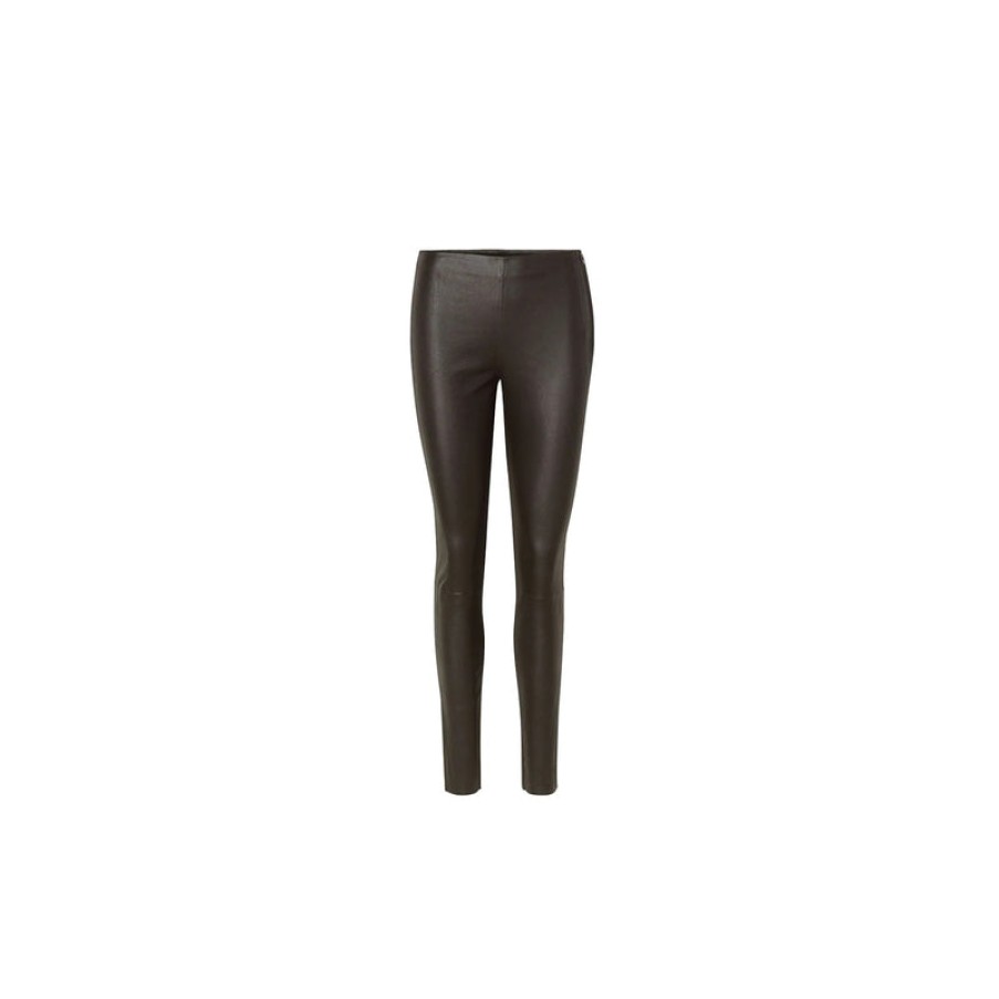 LEVETE ROOM Gloria Leather Leggings In Black | Collen & Clare Wholesale