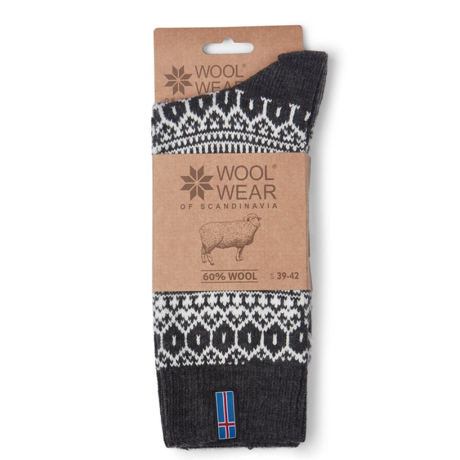 NORSK Icelander Norwegian Socks In Graphite Wholesale