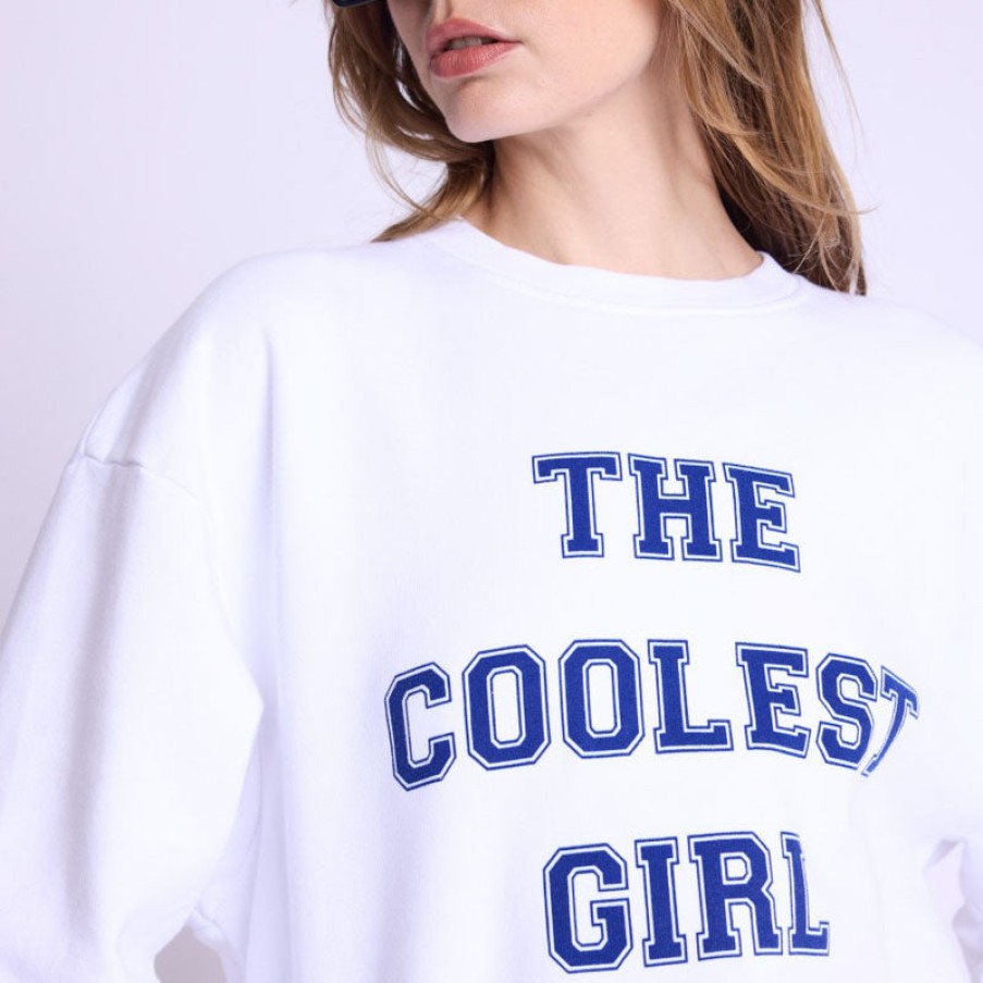 BERENICE Berenice Delie Sweatshirt In White Clearance