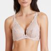 AUBADE Softessence Plunge Bra In Skin Hot