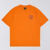 EDWIN Edwin Music Channel T-Shirt In Orange Tiger New