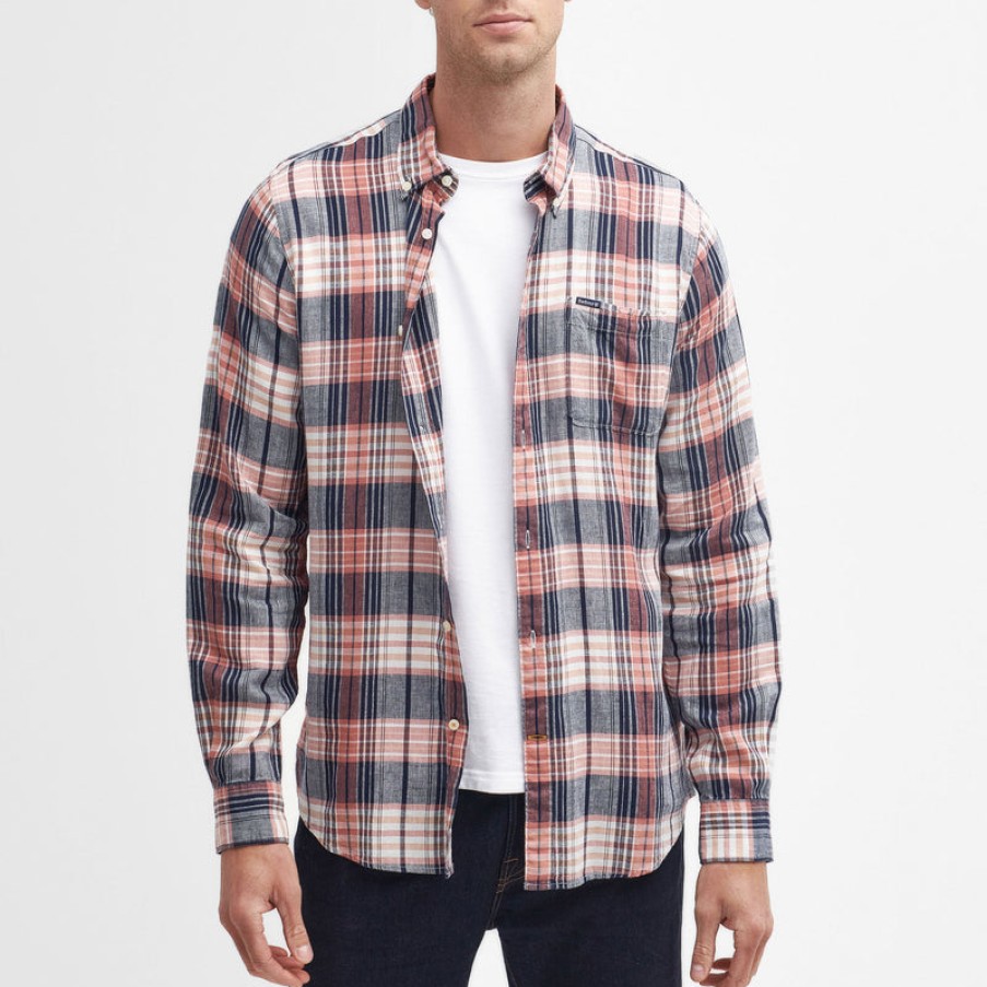 BARBOUR Laneskin Tailored Shirt In Pink Clay Best