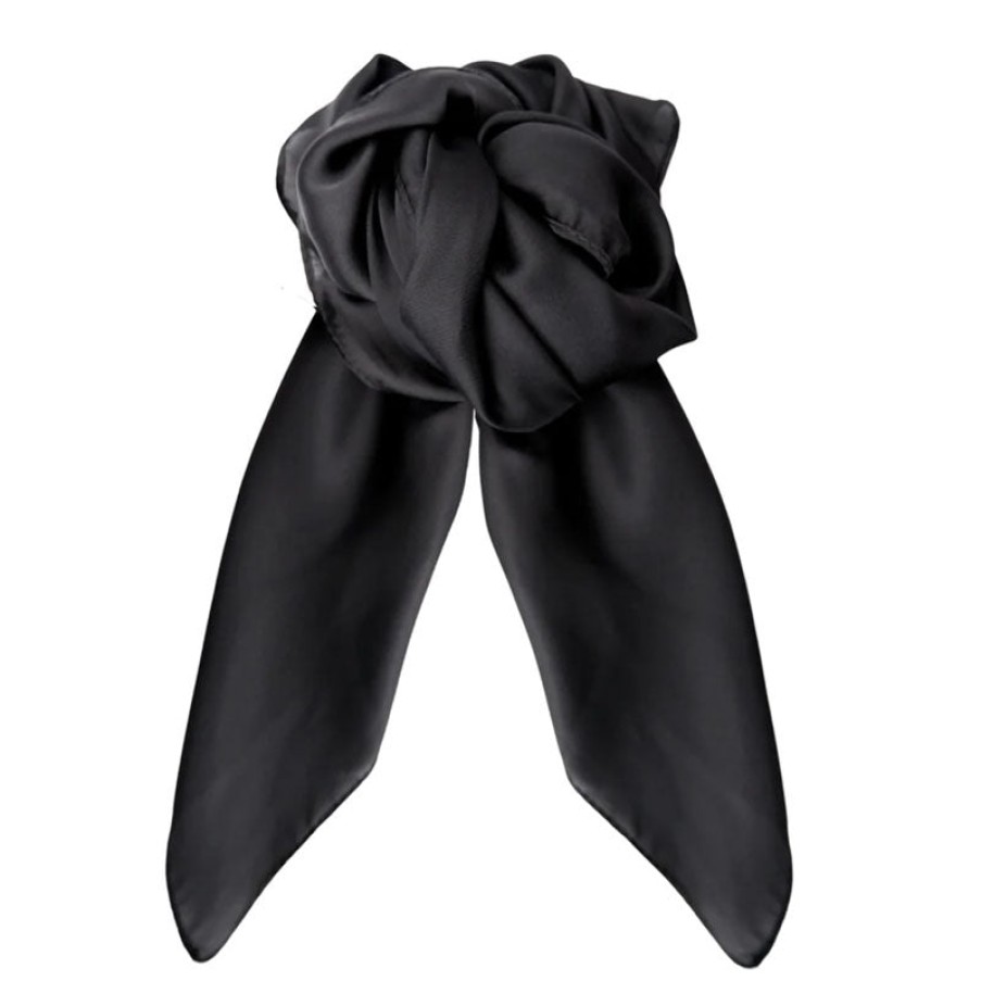 BLACK COLOUR Kit Mini Scarf In Black New