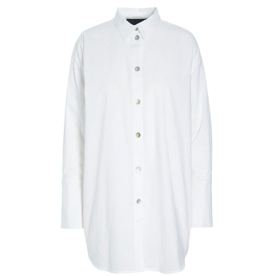 BITTE KAI RAND Cotton L/S Shirt In White | Collen & Clare Best