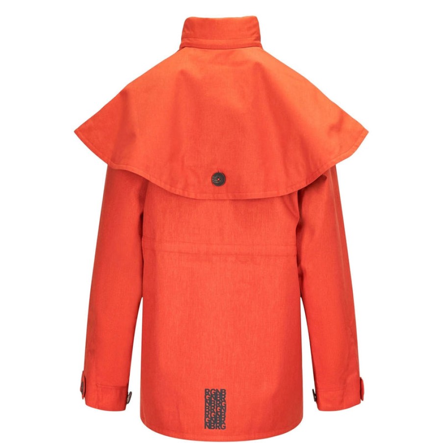 BRGN Virvelvind Coat In Sunset Orange | Collen & Clare Online