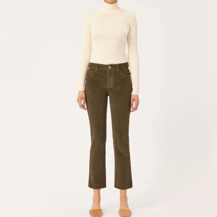 DL1961 Mara Corduroy Trousers In Dryad | Collen & Clare New