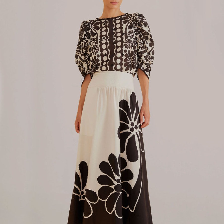 FARM RIO Palermo Maxi Skirt In Black Online