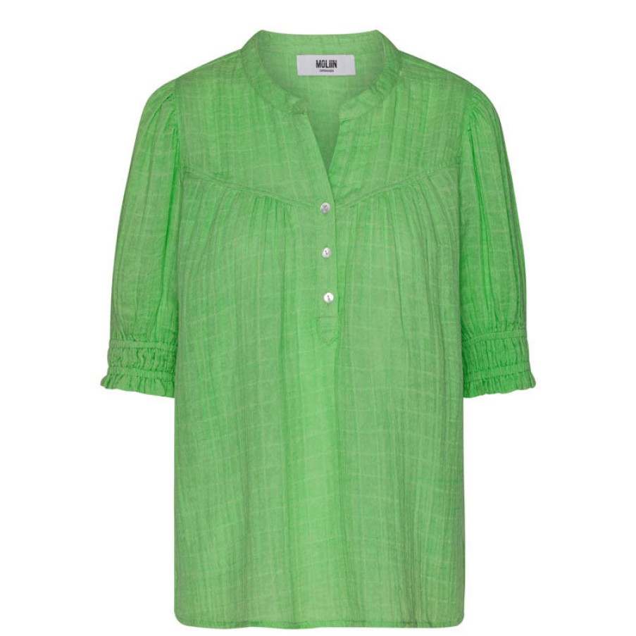 MOLIIN Owen Blouse In Summer Green Wholesale